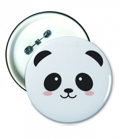 เข็มกลัด พิมพ์สี Panda Badge